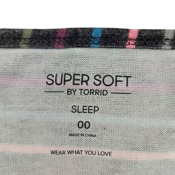 Super Soft by Torrid Slip Dress Womens M/L Gray Plush Bodycon Midi Lounge Gown - Picture 8 of 13